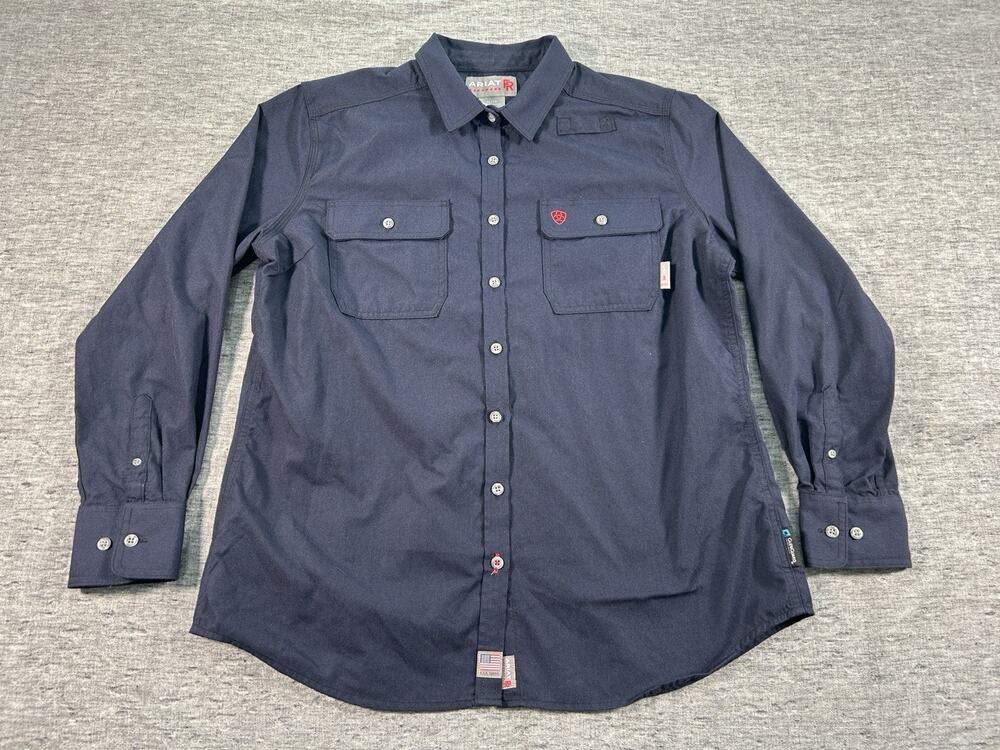 Ariat FR Featherlight Work Shirt Womens Extra Large Long Sleeve Flame Resistant